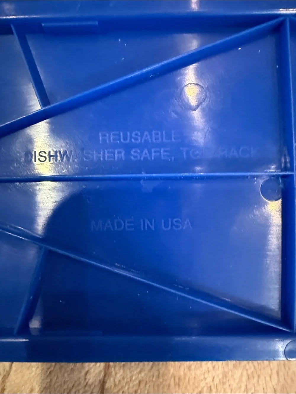 Vintage Velveeta Cheese Storage Container - Blue/Clear